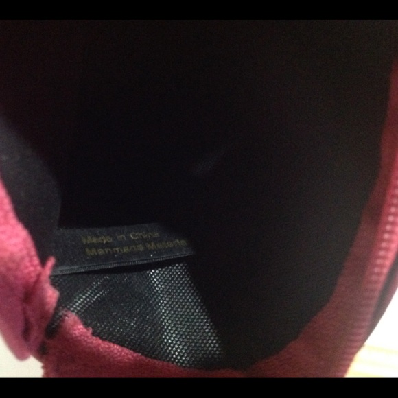 Owl Face Coin Purse Pink Faux Leather Zip Closure - Picture 8 of 10